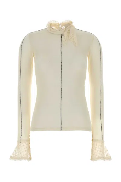 ISABEL MARANT ISABEL MARANT IVORY STRETCH CROCHET SARAH TOP