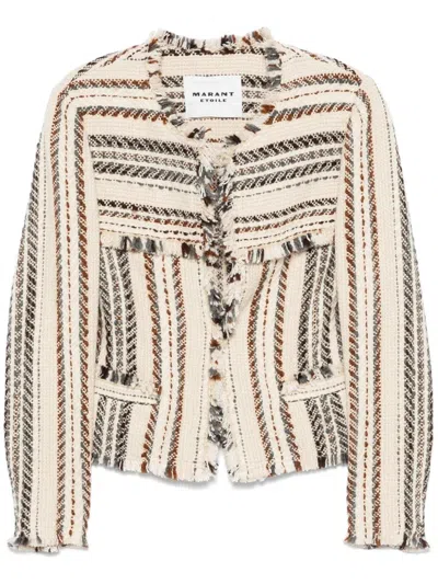 Isabel Marant Izaria Coat In Neutral