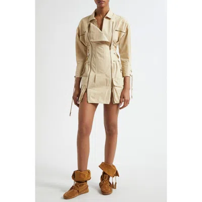 Isabel Marant Izarra Mini Dress In Off-white