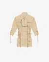 Isabel Marant Izarra Mini Dress In Ecru