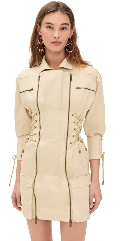 Isabel Marant Izarra Mini Dress In Off-white