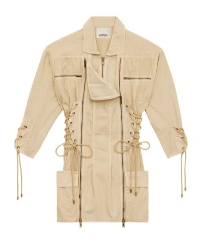 Isabel Marant Izarra Mini Dress In Off-white