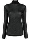 Isabel Marant Izzy Semi-sheer Jumper In Black