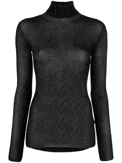 Isabel Marant Izzy Semi-sheer Jumper In Black