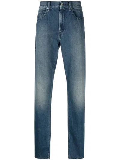 Isabel Marant Mid-rise Straight-leg Jeans In Blue