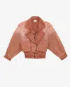 Isabel Marant Orange Polyester Cotton Coats In Burnt Henna