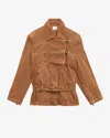 Isabel Marant Caitlyn Jacket In Burgundy