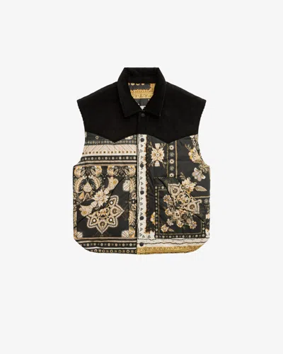 Isabel Marant Glen Jacket In Black-ochre