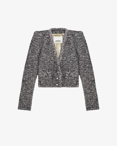 Isabel Marant Jacke Gwendoline In Black And Ecru