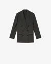 Isabel Marant Double-breasted Tailored Blazer In Gray