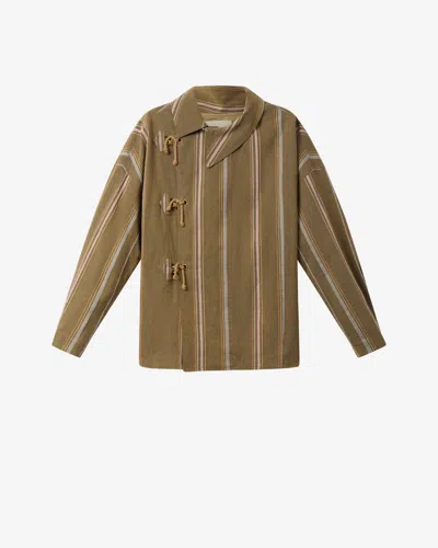 Isabel Marant Gestreifte Rasmia Jacke In Brown