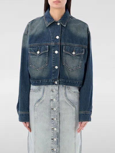ISABEL MARANT JACKET ISABEL MARANT WOMAN COLOR BLUE,F15299009