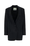 Isabel Marant Black Stretch Polyester Blend Oceany Blazer In Black