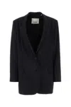 Isabel Marant Black Stretch Polyester Blend Oceany Blazer In Black