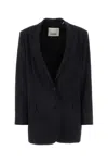 Isabel Marant Black Stretch Polyester Blend Oceany Blazer In Black