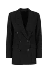 Isabel Marant Embroidered Stretch Wool Blend Jevima Blazer In Black