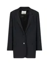 Isabel Marant Black Stretch Polyester Blend Oceany Blazer In Black