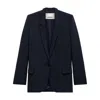Isabel Marant Pinstriped Single-breasted Blazer In Blue