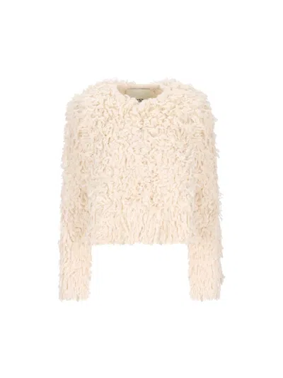 Isabel Marant Fedra Faux-fur Jacket In Multi