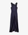 Isabel Marant Jadelia Silk-blend Satin Midi Dress In Purple
