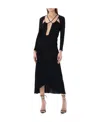 Isabel Marant Jadessi Cutout Stretch-jersey Midi Dress In Black