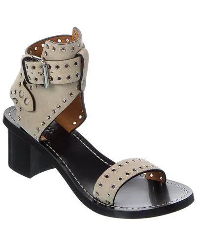 Isabel Marant Jaeryn Suede Sandal In Brown