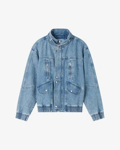 Isabel Marant Jakito Denim Jacket In Light Blue