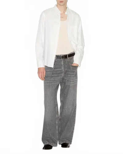 Isabel Marant Janael High Rise Loose Fit Jeans In Black In Gray