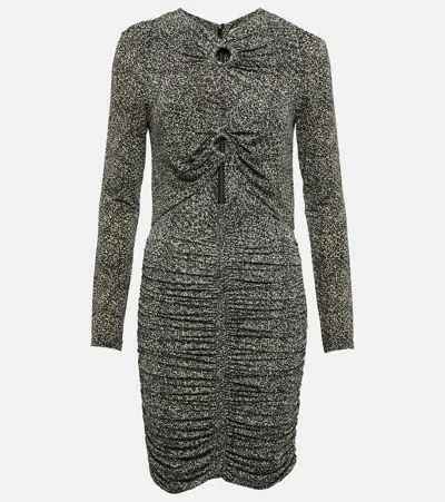 Isabel Marant Cut-out Silhouette Mini Dress In 01bk Black