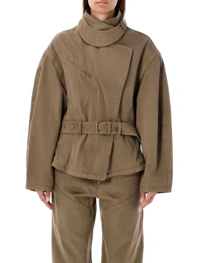Isabel Marant Janalia Jacket In Bronze Green