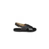 Isabel Marant Jane Low Sandals In Black Smooth Leather
