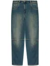 Isabel Marant Belt-loop Jeans In Faded Blue