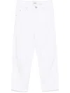 Isabel Marant Janet Tapered Leg Jeans Clothing In Weiss
