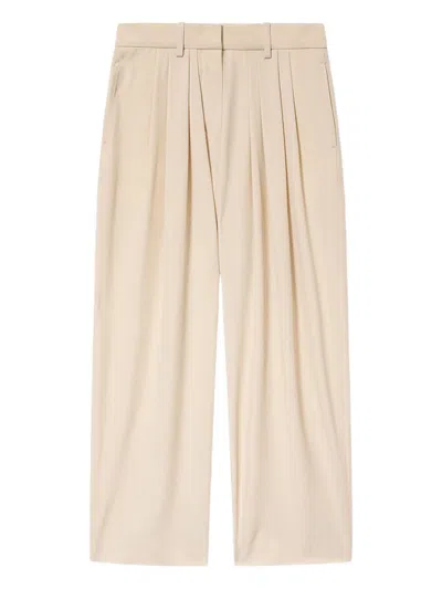 Isabel Marant Janice Pleated Trousers In Neutral