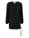 Isabel Marant Dress Drawstring Trimmed Sleeves Pleats
