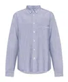 Isabel Marant Jasolo Logo-embroidered Buttoned Shirt In Gray