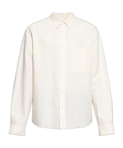 Isabel Marant Jasolo Logo Embroidered Long-sleeve Shirt In White