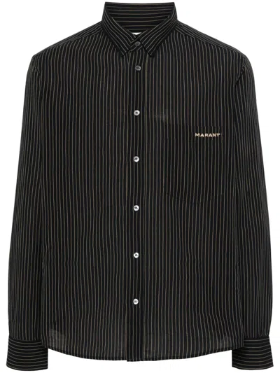 Isabel Marant 'jasolo' Striped Shirt In Black  