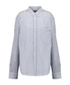 Isabel Marant Jasolo Striped Cotton Shirt In White