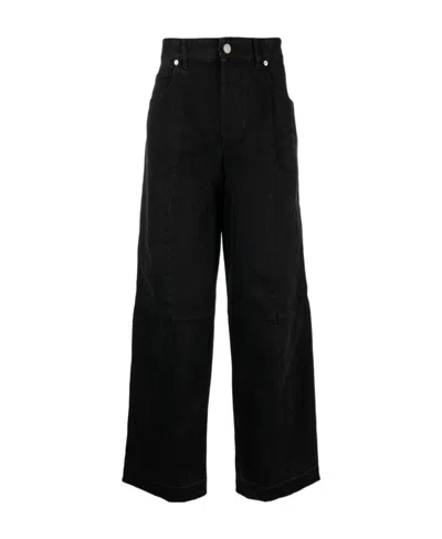 Isabel Marant Javi Straight Leg Trousers In Black