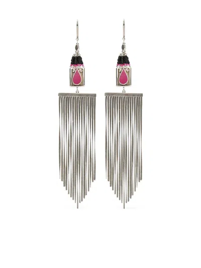 Isabel Marant Jaya Earrings In Gray