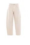 Isabel Marant Oriane Barrel Leg Jeans In Neutral