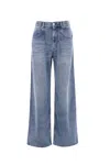 Isabel Marant High-waisted Straight Blue Jeans In Blue