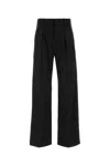 Isabel Marant Romina Pleated Pinstriped Crepe Wide-leg Pants In Black