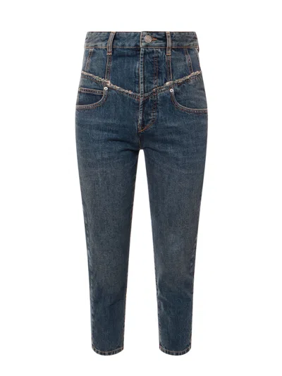 Isabel Marant Oliviani High-rise Skinny-leg Jeans In Blue