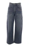 Isabel Marant Belt Loop Denim Trousers In Blue
