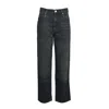 Isabel Marant Logo Patch Flared Jeans In Blue