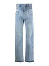 Isabel Marant Noemie Straight Leg Jeans In Light Wash
