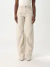 Isabel Marant Wide-leg Beryl Jeans In Ecru Women In Beige