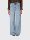Isabel Marant Wide Ice Blue Jeans Women In Blue